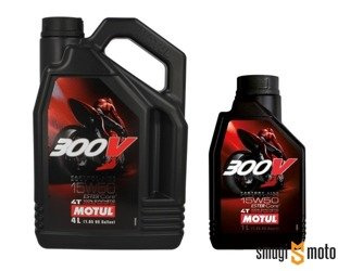 Olej silnikowy Motul 300V Factory Line 4T 15W50 (100% syntetyk), (różne pojemności)