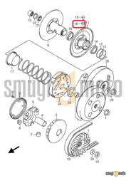 Tulejka bolca prowadzącego korektora momentu obrotowego, Suzuki UH 125 Burgman '05-13 / UX 125-150 Sixteen '08-11 / TR 50 '98-00 (1 szt.)