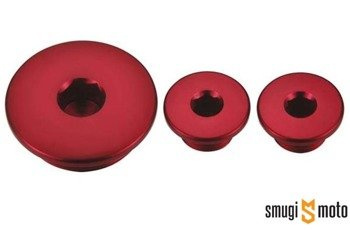 Korki inspekcyjne Accel, czerwone, Honda CRF 250R '04-09