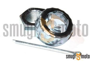 Nakrętka osi tylnego koła z zabezpieczeniem, Gilera / Piaggio
