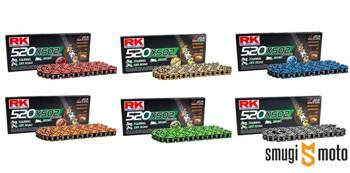 Łańcuch napędowy RK 520XSO2 - 114 ogniw, otwarty z zapinką (różne kolory)