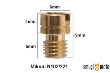 Dysza główna Prox, do gaźników Mikuni N102 / 221 (różne rozmiary)