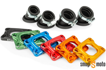 Króciec ssący Stage6 360°, PWK 30-34mm, Derbi EBE / EBS / D50B / Minarelli AM (różne kolory)