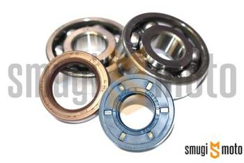 Łożyska wału i uszczelniacze SMG Racing Metal, Minarelli AM (SKF + Corteco)