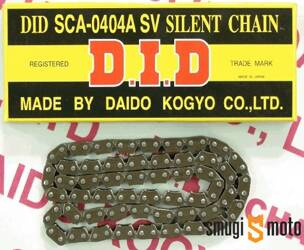 Łańcuszek rozrządu DIDSCR0404ASV-88, wzmacniany, Aprilia, Derbi, Piaggio, Vespa 50-125cc (zamknięty)