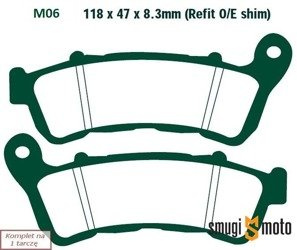 Klocki hamulcowe EBC M06 Synth Metal