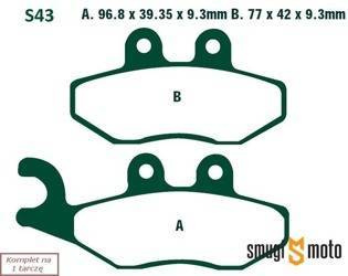 Klocki hamulcowe skuterowe EBC S43 Organic