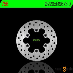 Tarcza hamulcowa NG, przód, Kawasaki KX 80 '84-00 / KX 85 '00-16 / KX 100 '95-16 (220x96x3) (6X9MM)