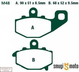 Klocki hamulcowe EBC M48 Organic Kevlar, Kawasaki