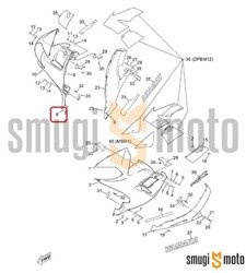 Owiewka przednia, Yamaha TZR 50 '08, kolor PWS1 (biały) (prawa / lewa)