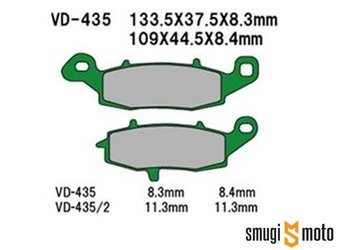 Klocki hamulcowe Vesrah M43 Semi Metal