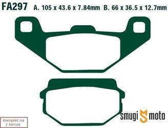 Klocki hamulcowe EBC Organic Kevlar, Sym Husky 125