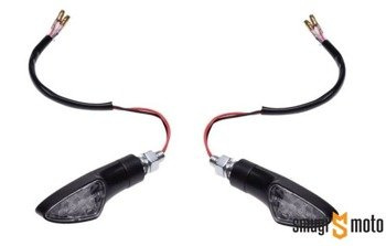 Kierunkowskazy WM LED, biały klosz, czarne