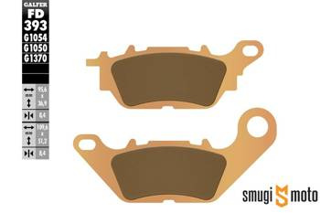 Klocki hamulcowe Galfer, tył / przód, Spiek Metaliczny, Yamaha YBR 125 07- / XC 115 D'elight / XC 125 E Vity '08-13 / Nmax