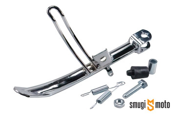 Nóżka / stopka boczna Buzzetti, chrom, Vespa GTS 125-300 / GTV 250-300