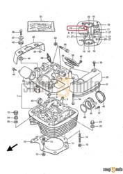 Śruba pokrywy zaworowej, Suzuki LS 650 Savage