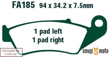 Klocki hamulcowe EBC M70 Carbon