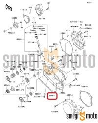 Uszczelka pokrywy sprzęgła Kawasaki KX 80/85/100 (wewnętrzna)