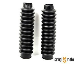 Osłony / gumy przednich amotyzatorów / teleskopów Ariete, na lagę 32-34mm, goleń 52-54mm, długość 55-240mm - czarne