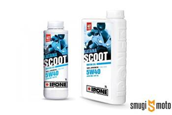 Olej silnikowy Ipone Katana Scoot 4T 5W40 (100% syntetyk) (rózne pojemności)