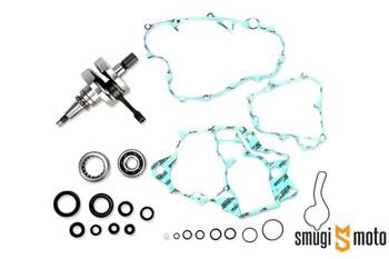 Wał korbowy Wiseco z łożyskami, uszczelniaczami silnika, uszczelkami na dół silnika, Honda CRF 150R '07-18