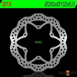 Tarcza hamulcowa NG, wave, przód / tył, Yamaha XV / XT / FJ / FJ / GTS / XVS 125-1100 (282x132x5)