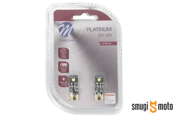 Żarówki M-Tech Platinium T10 W5W LED12V 2,5W, biała, rodzaj gniazda W2,1X9,5D, dla pojazdów bez CAN-Bus (2 szt)
