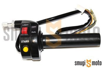 Rollgas uniwersalny z przełącznikami Mokix, czarny