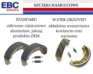Szczęki hamulcowe EBC H310 (130x30mm), Daelim VL 125, Honda CB 125 / 250, CM 125 /200, SYM XS 125 K