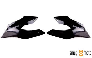 Osłona chłodnicy, czarna, Aprilia RX / SX 125 '18- / Derbi Senda 125 R-SM DRD Racing (prawa / lewa)