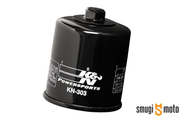 Filtr oleju K&N 303, HONDA/ KAWASAKI/ YAMAHA (RACING) NAKRĘTKA 17MM (HF303)