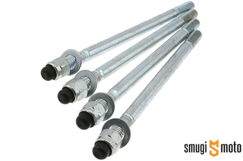 Szpilki cylindra z nakrętkami głowicy Polini Big Evolution, M6x120mm, Piaggio z korbowodem 85mm / Piaggio 2T 80cc