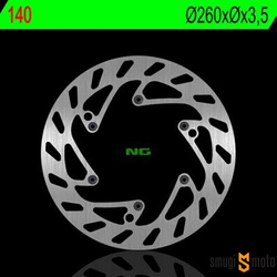 Tarcza hamulcowa NG, przód, KTM / HUSQVARNA / HUSABERG (260x3,5 / 3)