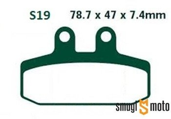 Klocki hamulcowe Skuterowe EBC S19 Organic