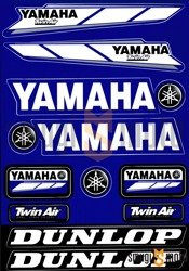 Naklejki Yamaha (zestaw), niebieskie 22x31cm