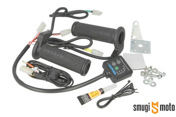 Manetki podgrzewane Oxford Premium Sport, z panelem sterującym, 22mm, długość 123 mm