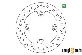 Tarcza hamulcowa Newfren, tył, Honda CBR 600F '91-06 / CBR 1000RR '04-14 / CB 600 Hornet / CBR 900 / VTR 1000 (220x105x5)