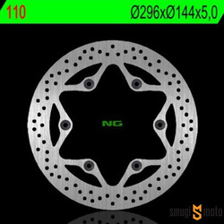 Tarcza hamulcowa NG, przód, Honda CB 500 / CBF 500-600 / VFR750 / VT 750C / CBR 1000 (296x144x5) (6x10,5)