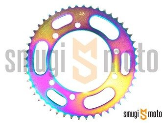 Zębatka tylna Watts tytanowo-niebieska [420], Derbi Senda / Aprilia RX '06- / Peugeot XP6 (105mm) (różne rozmiary)