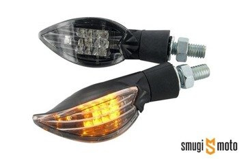 Kierunkowskazy LED STR8 Curved, czarne