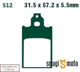 Klocki hamulcowe EBC S12 Organic Kevlar