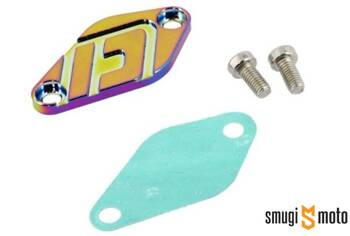 Zaślepka dozownika Doppler, titanium, Minarelli AM / Derbi EBS / EBE