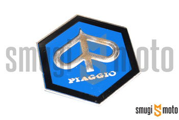 Emblemat Piaggio RMS, aluminiowy, naklejany, 42mm