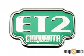 Emblemat schowka "ET2 CINQUANTA", zielony, Vespa ET2