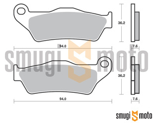 Klocki hamulcowe SBS Ceramic M23