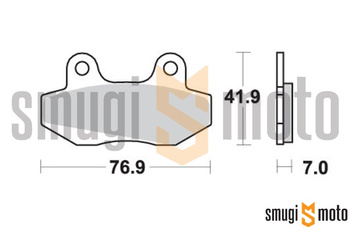 Klocki hamulcowe SBS M19/2 Street Ceramic