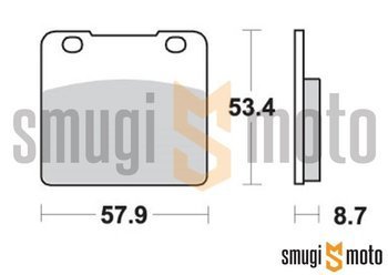 Klocki hamulcowe SBS M26 Street Ceramic