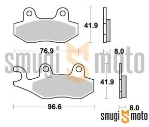 Klocki hamulcowe SBS M34, Off-Road Sinter złote