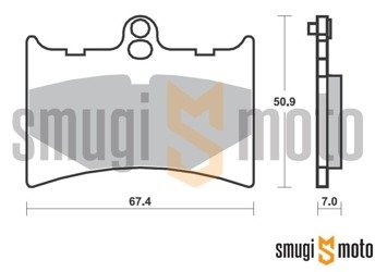 Klocki hamulcowe SBS M35, Street Ceramic