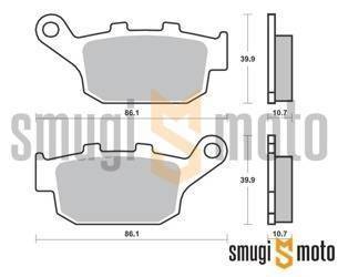 Klocki hamulcowe SBS M86 Street Ceramic, czarne